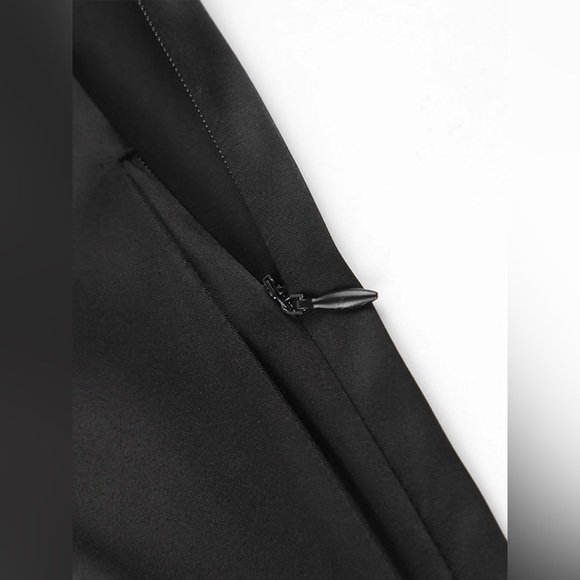 Commense Oversized Satin Wide Leg Dress Pants - Picture 5 of 8